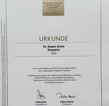 Empfohlener Arzt in der Region